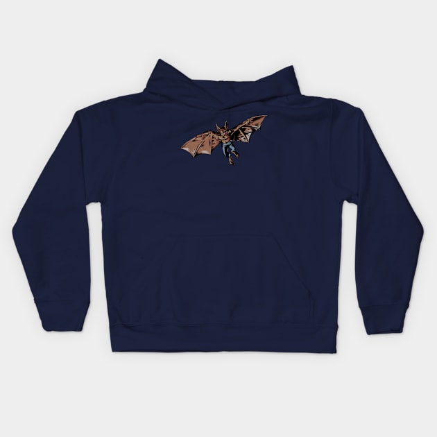 Man-bat Kids Hoodie by Black Snow Comics